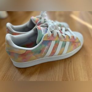 Adidas Originals Superstar Pastel Tie Dye Canvas Womens Size 7